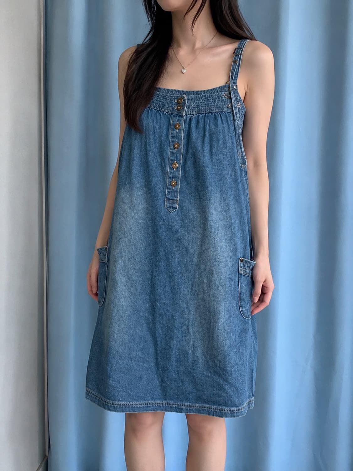 마루빈티지 G'nals 데님 멜빵 원피스 상품이미지7