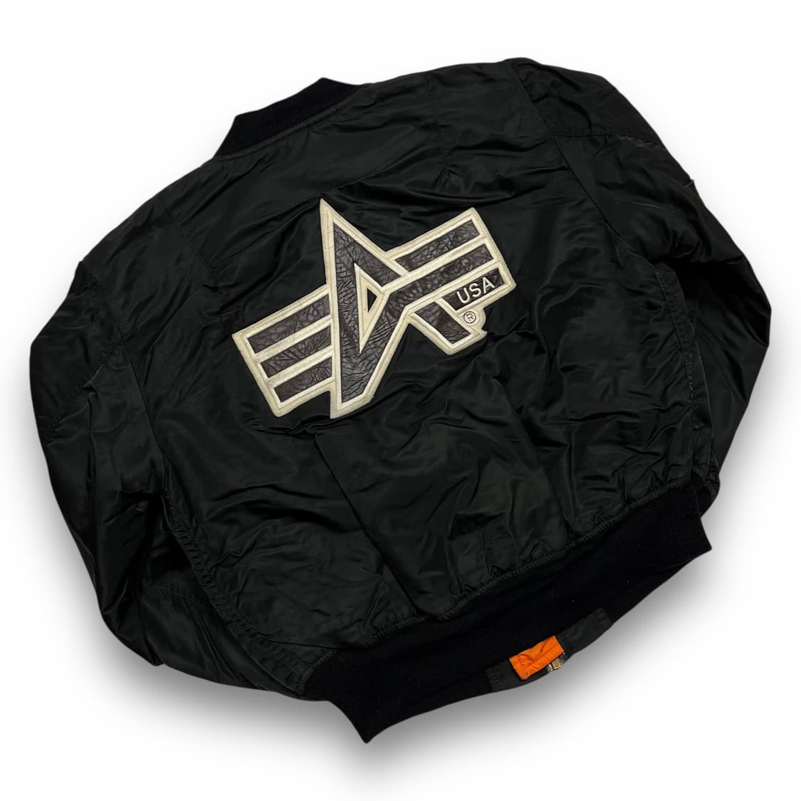 알파인더스트리 90s USA 빅로고 MA-1 항공 점퍼 상품이미지2