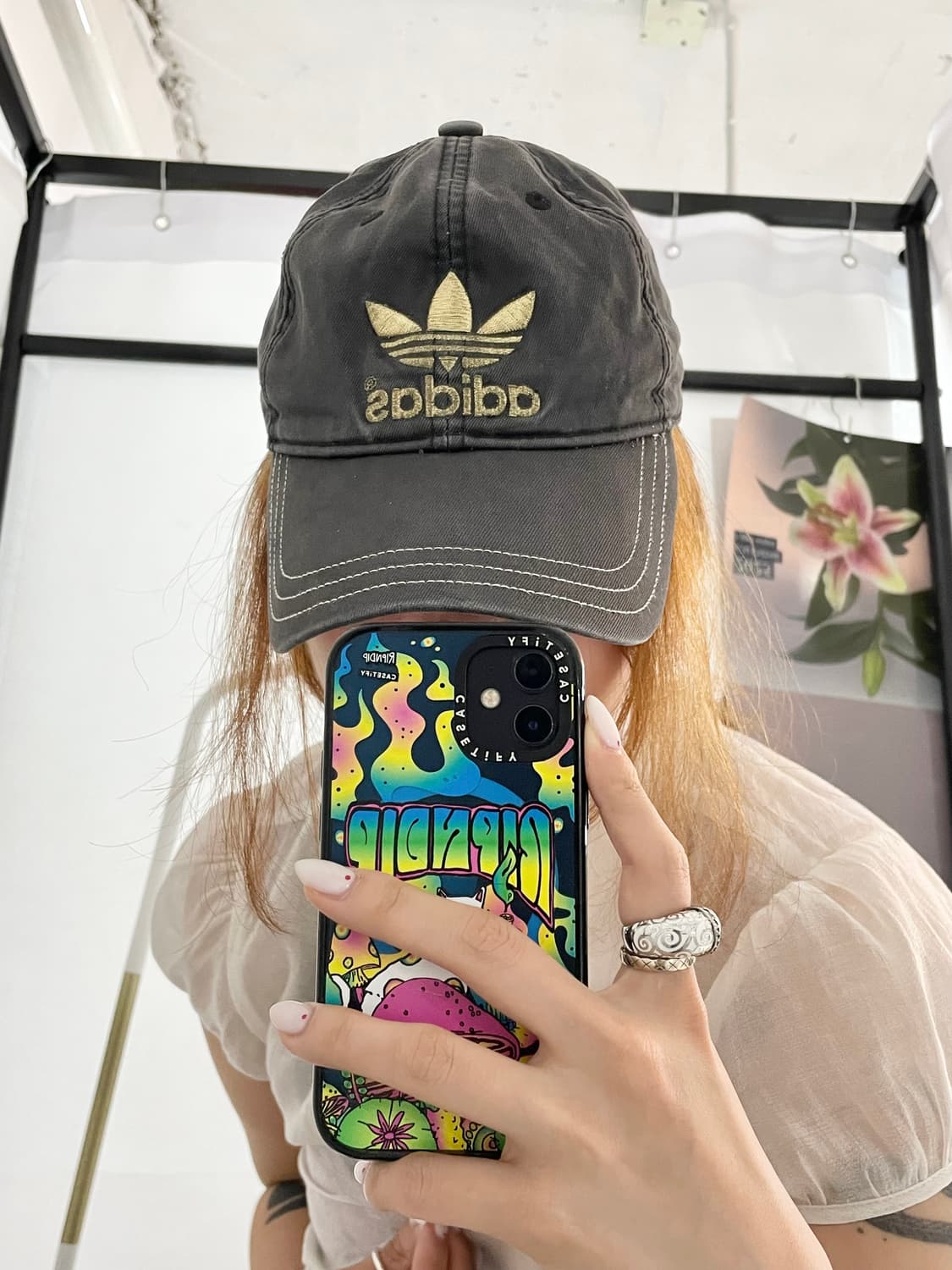 아디다스 올드스쿨 파이어버드 스티치 볼캡 상품이미지1