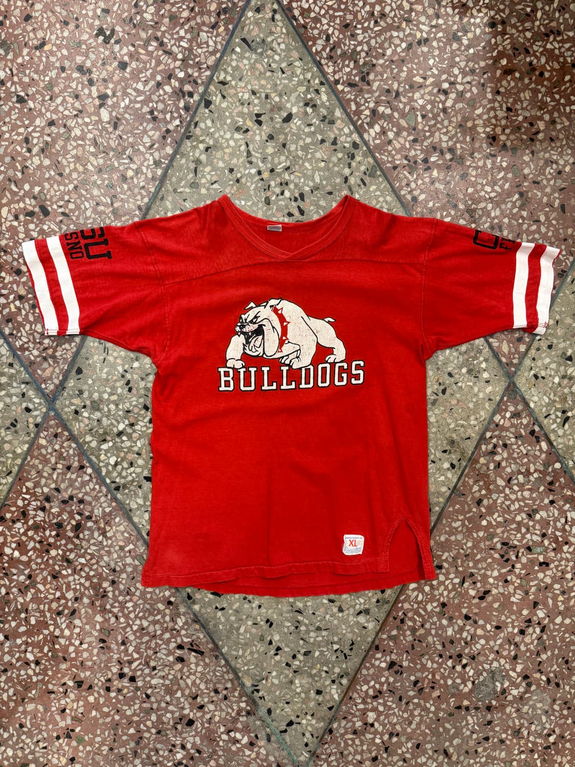 70s 챔피온 Bulldogs 풋볼 티셔츠 (XL) 상품이미지1