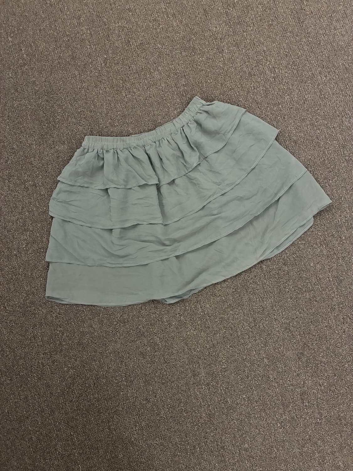 OS)Japanese vintage 여성 그레이 캉캉 미니 스커트 상품이미지3