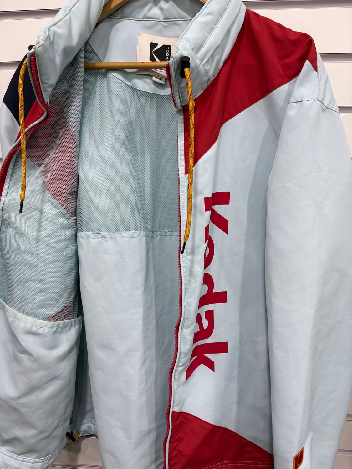 코닥 바람막이 자켓 컬러블록 L 상품이미지4