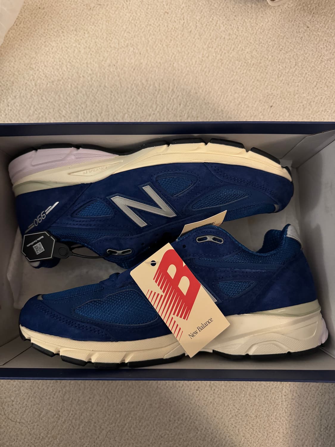 뉴발란스 x 에메 레온 도르 990v4 메이드 인 USA 블루 상품이미지2