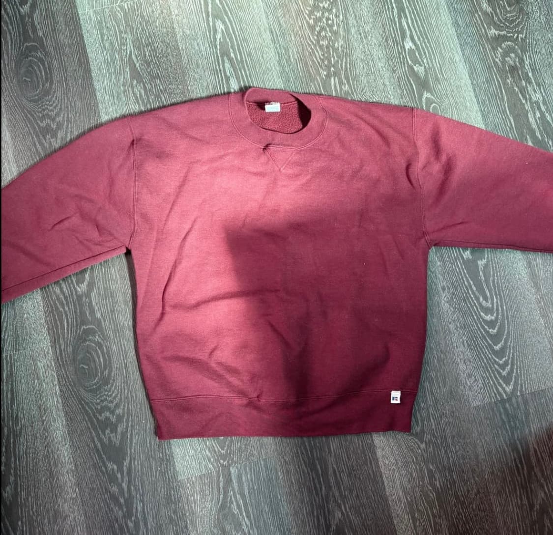 [L] usa 러셀 스웻셔츠 맨투맨 마룬 상품이미지1