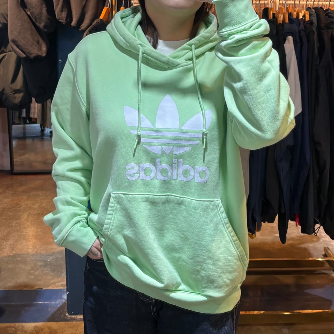 아디다스 오리지널 빅로고 후드 상품이미지1