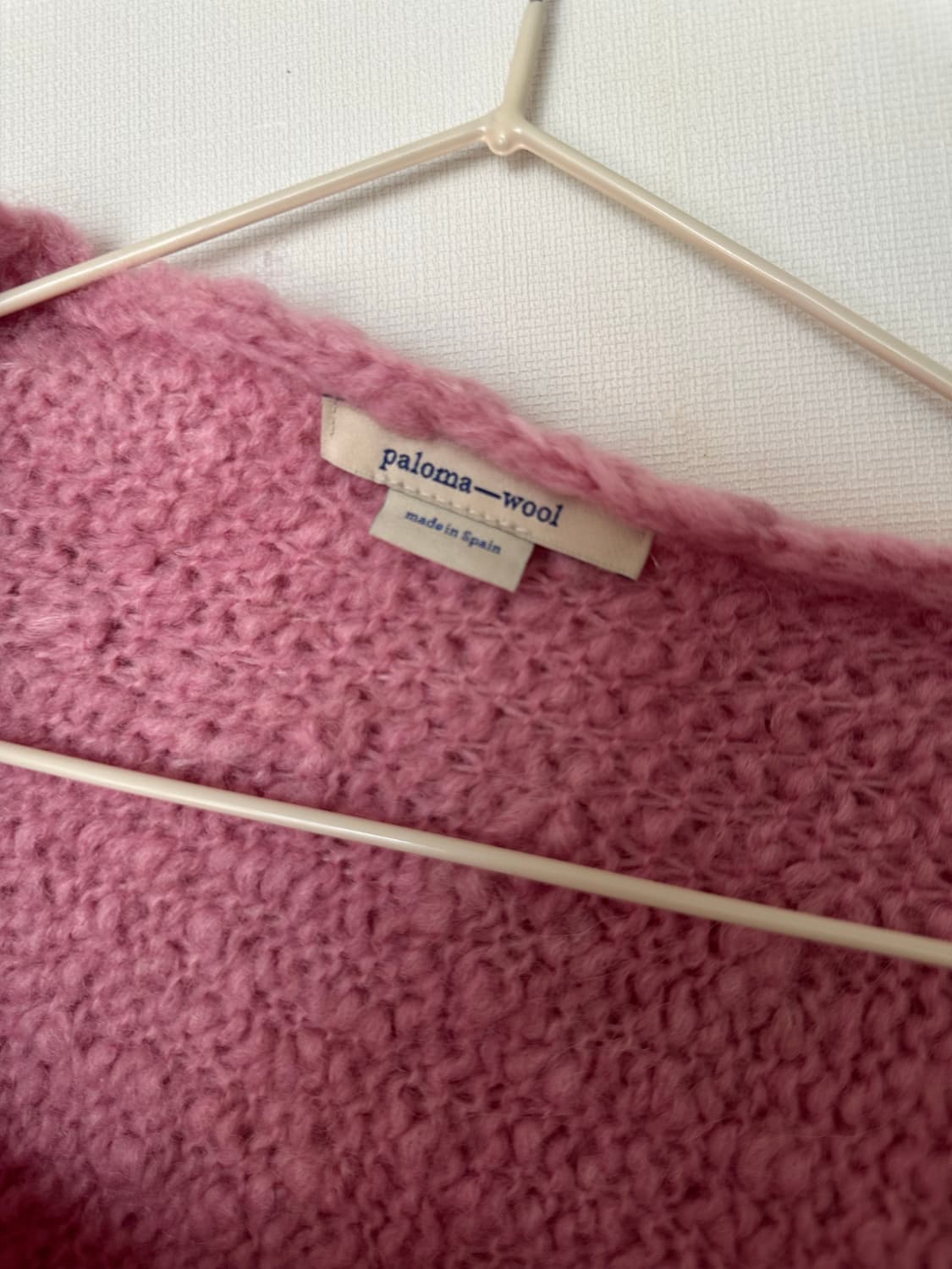 팔로마울 케이프 니트 핑크 상품이미지2