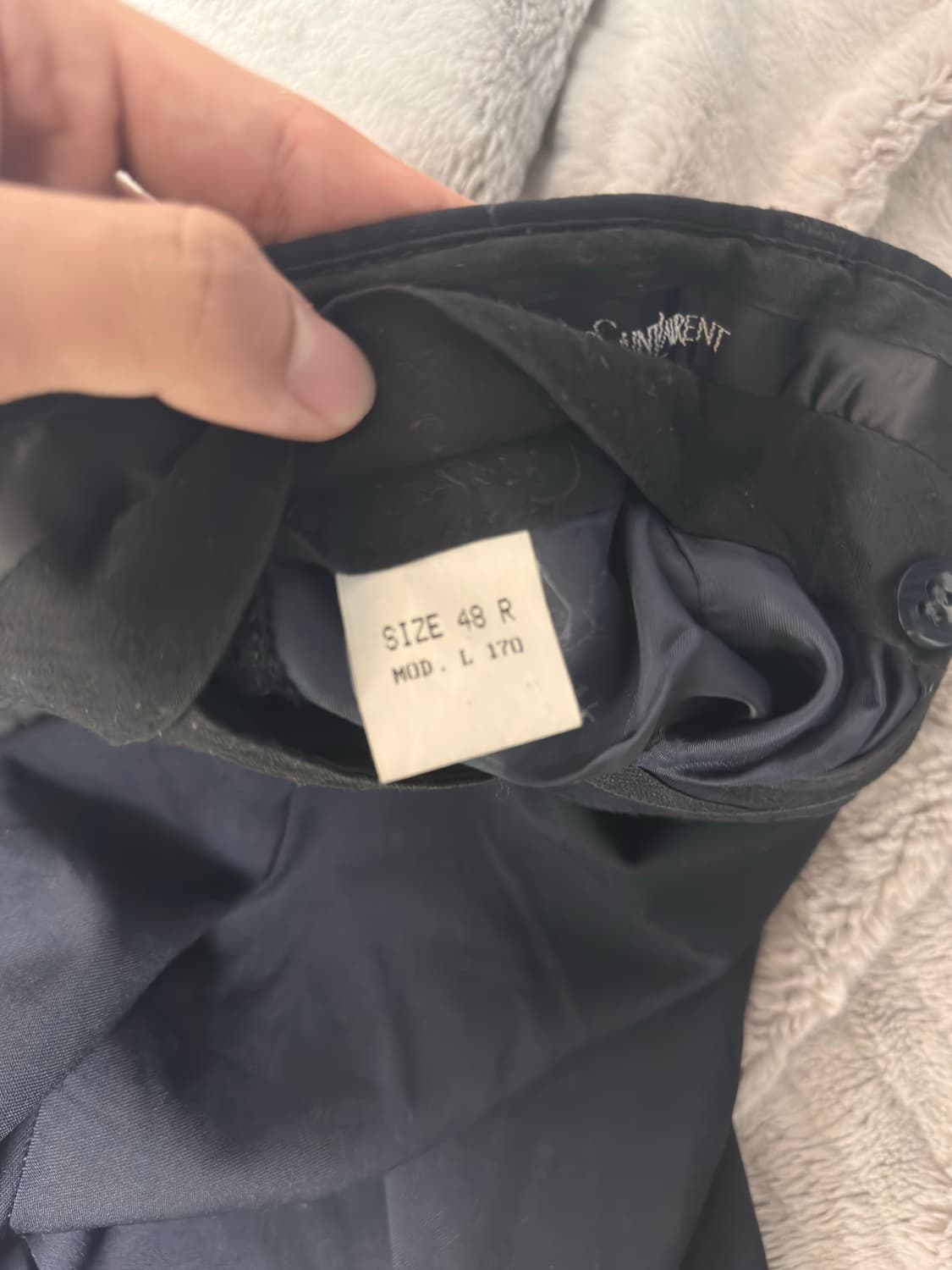 입생로랑 네이비 슬랙스 팬츠 상품이미지2