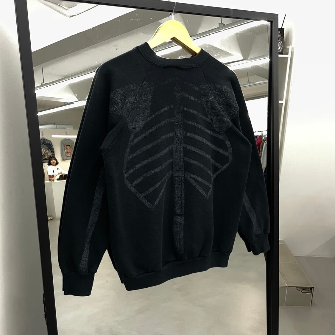 90s 프룻오브더룸 본 뼈 스컬 프린팅 스웻셔츠 맨투맨 상품이미지2