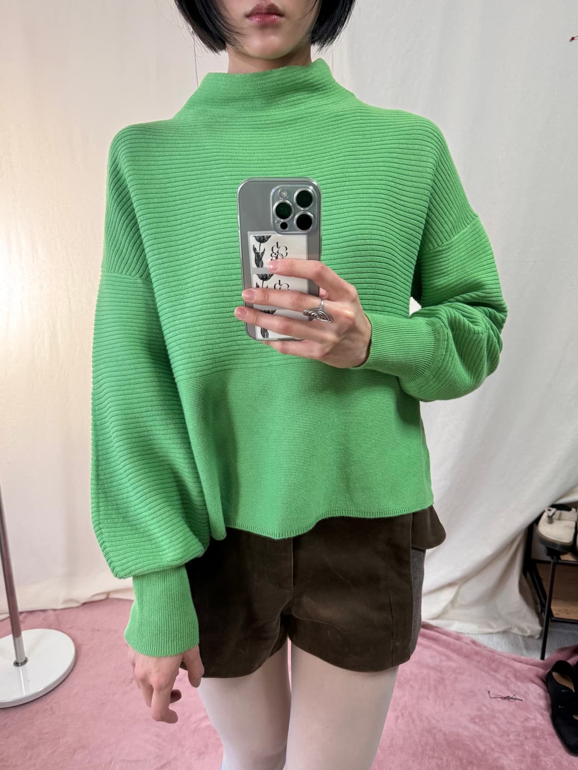 Hiroko Bis 모크넥 벌룬 니트 🍈 상품이미지1