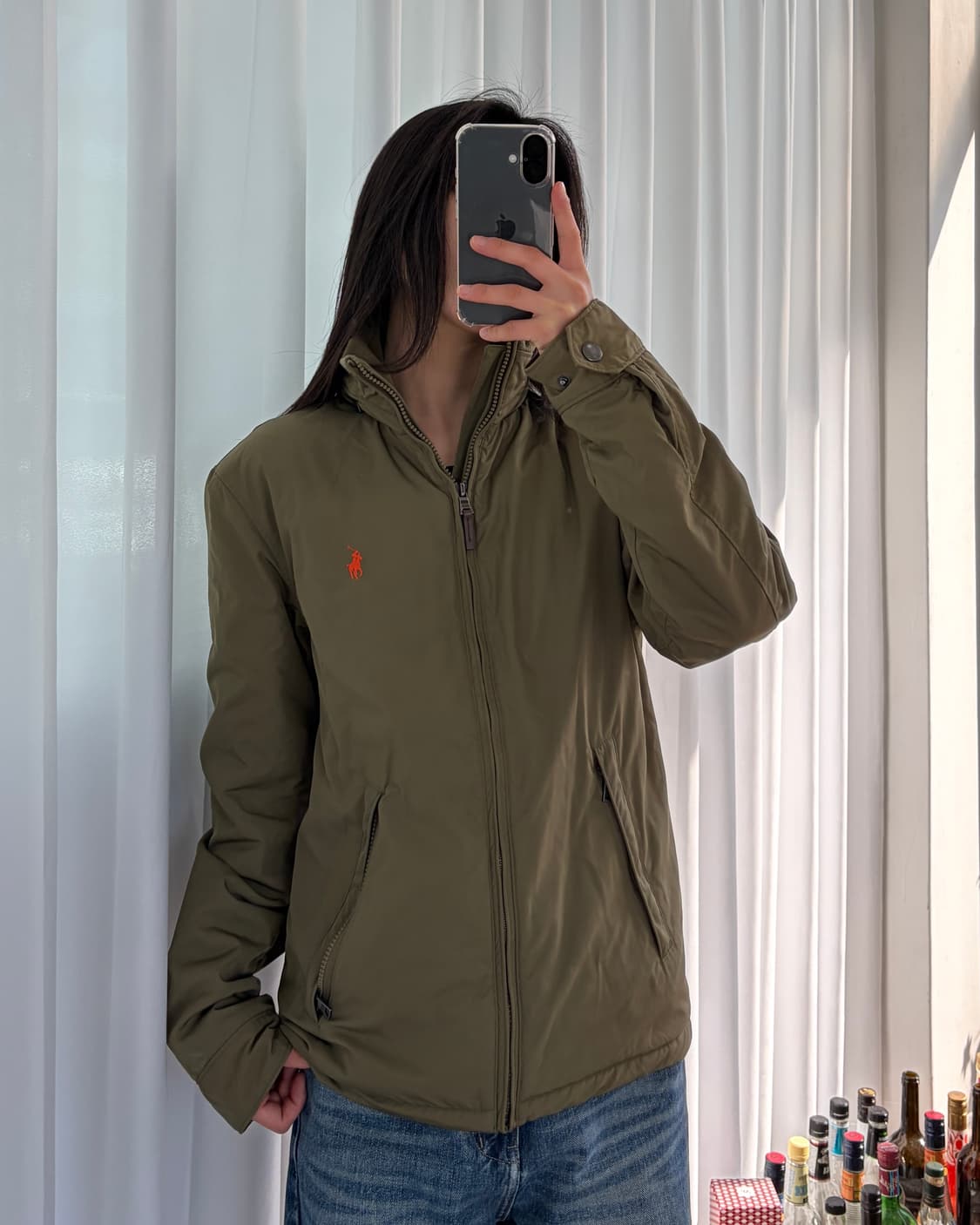 [XS]폴로 랄프로렌 폴리쉘 모크넥 바람막이 자켓 상품이미지2