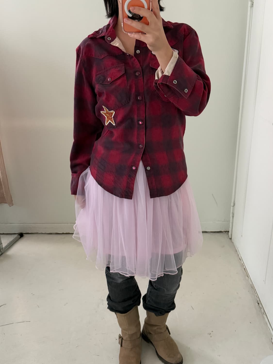 일본빈티지 y2k 펑키웨스턴 셔츠 상품이미지1