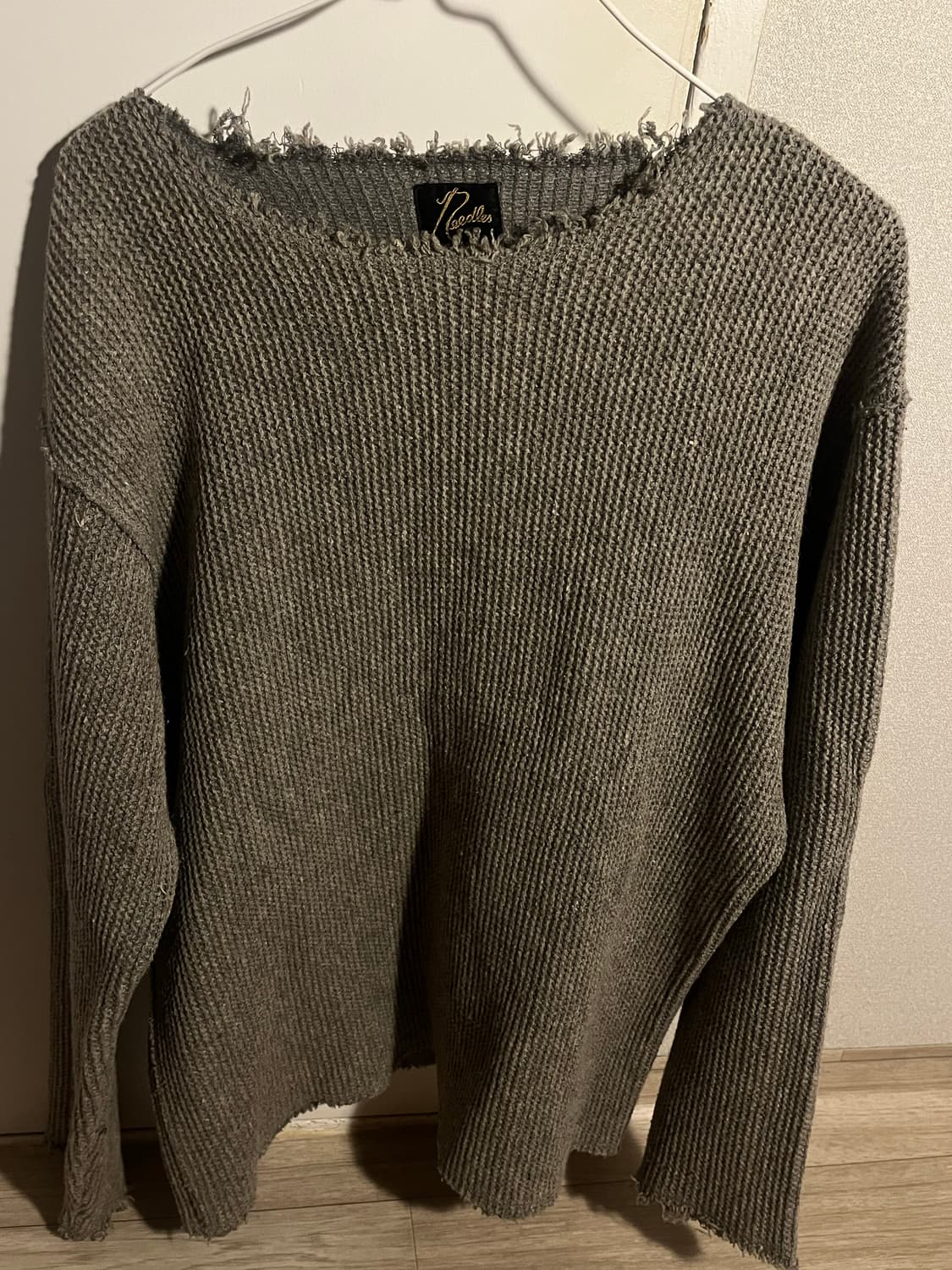 니들스 컷오프 보트넥 니트 M 상품이미지1
