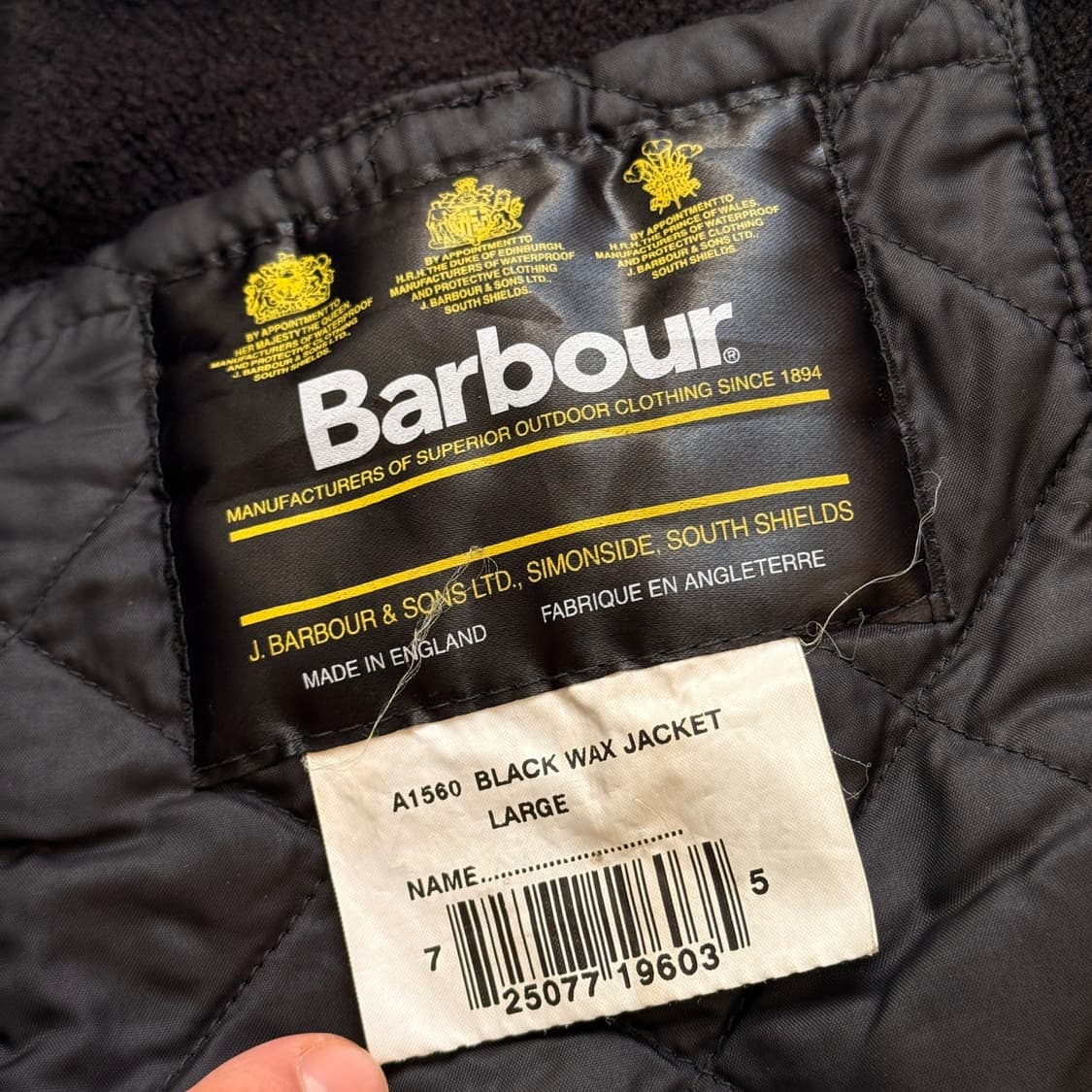 바버 왁스 자켓 A1560 MADE IN ENGLAND  상품이미지9