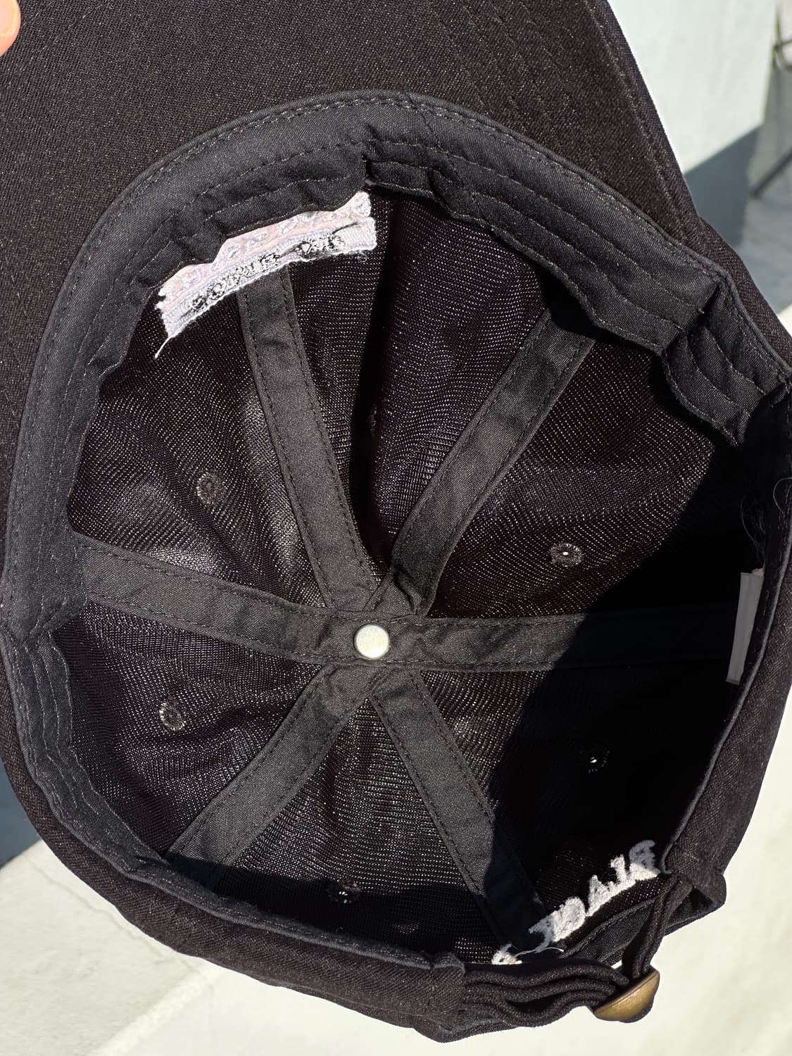 [F] 빈티지 로고 블랙 볼캡 모자 상품이미지6