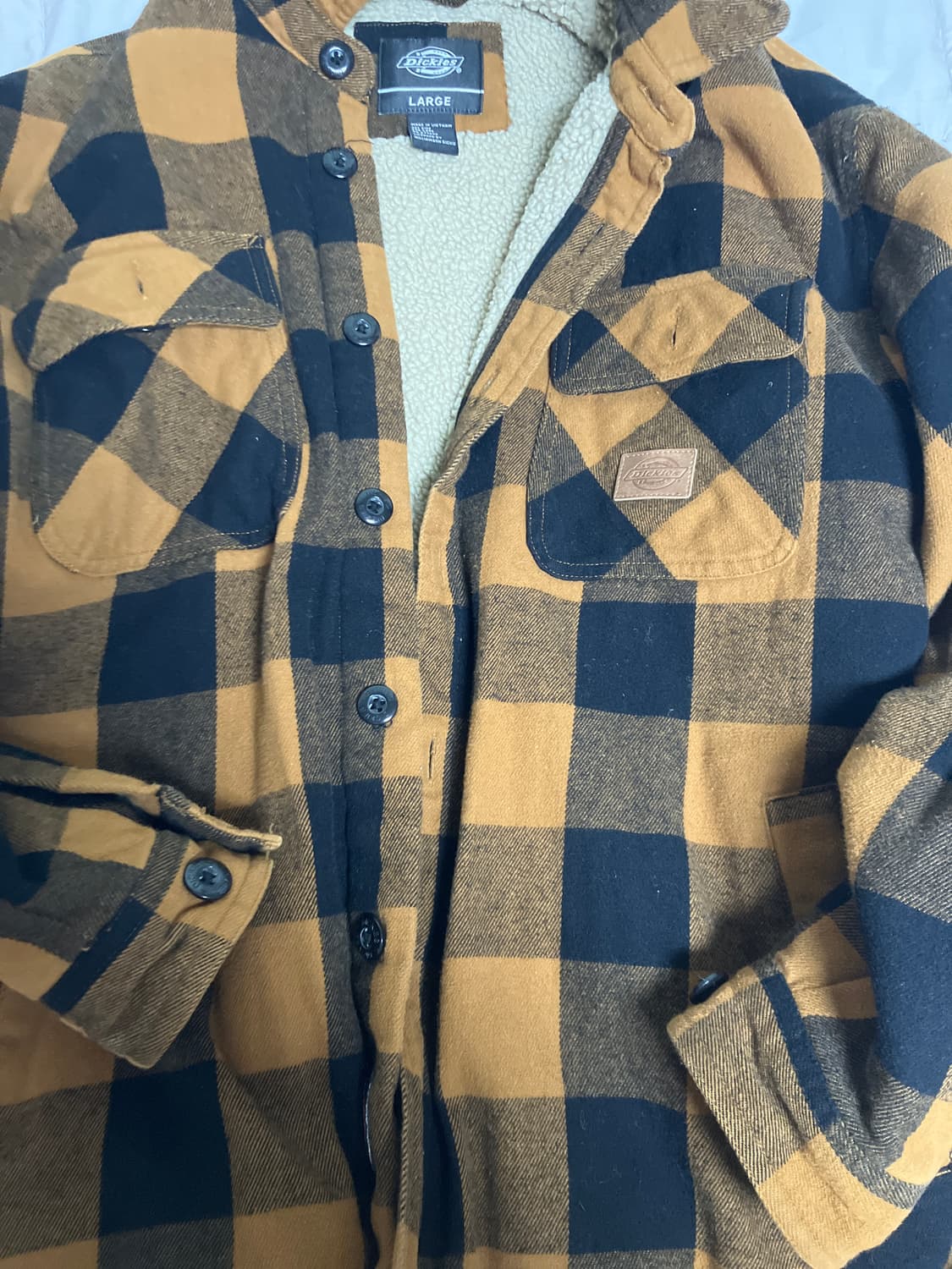 디키즈 체크 양털 자켓 상품이미지1