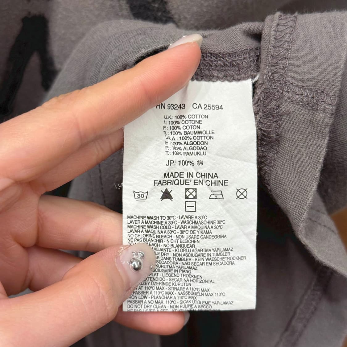 디젤 워싱 그래픽 반팔 티셔츠 레터링 프린팅 디테일 그레이 상품이미지9