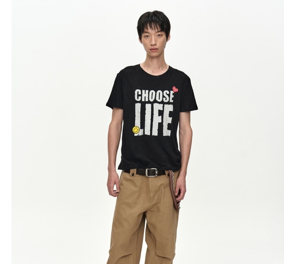 (M) 앤더슨벨 choose life t shirt 반팔  상품이미지1