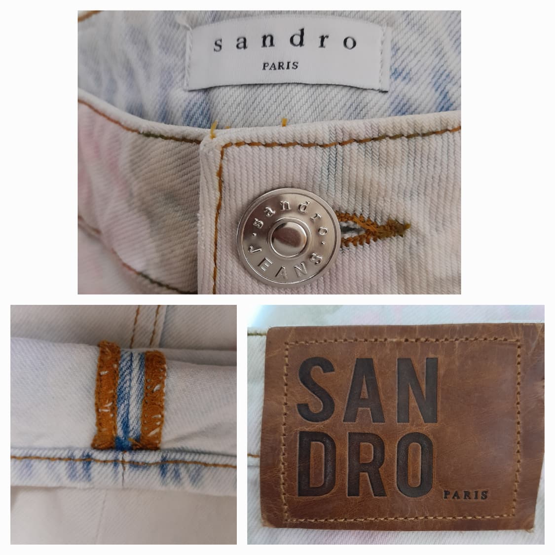 산드로 플라워 프린팅 데님바지 42 상품이미지7