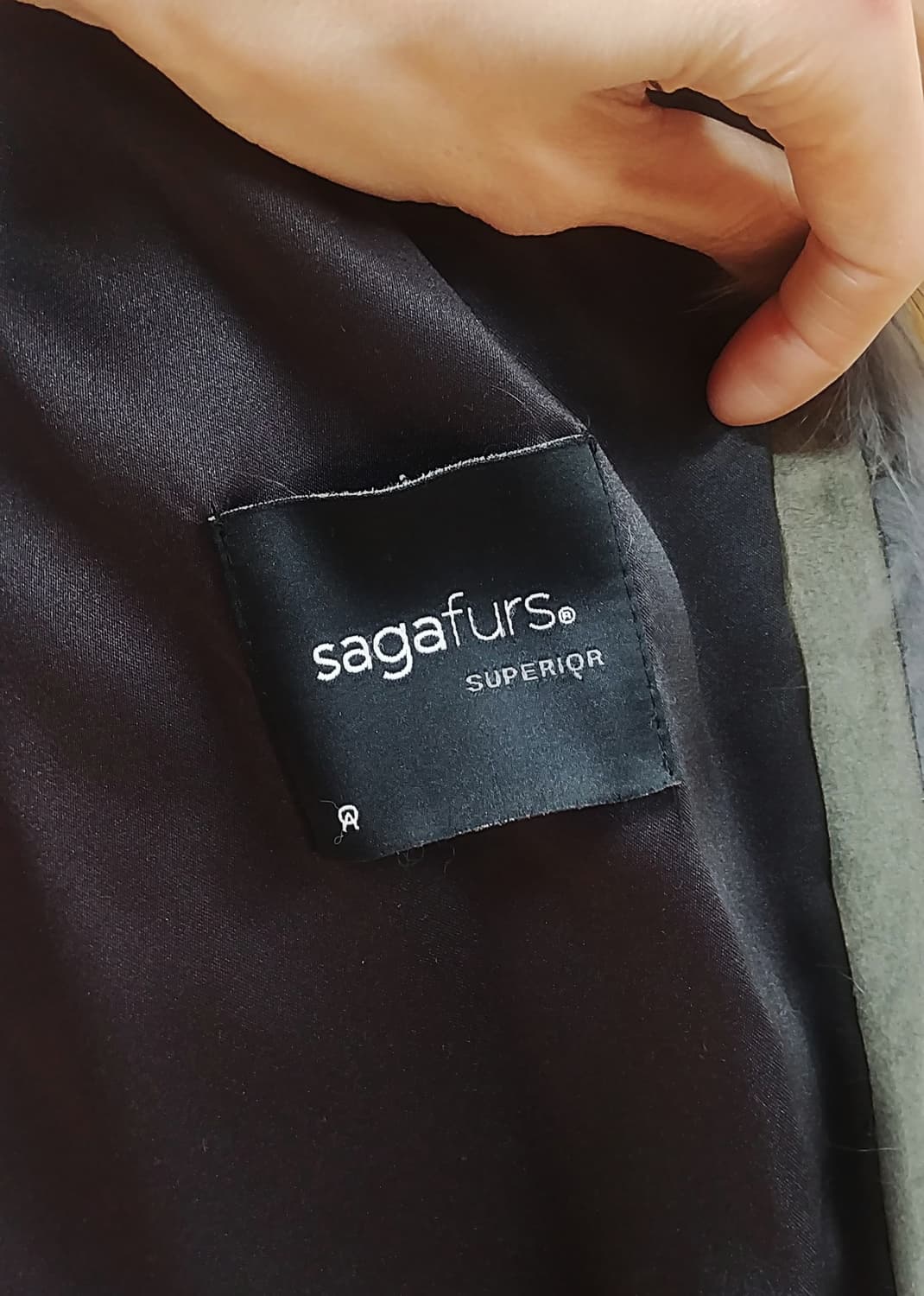 사가폭스 SagaFox 리얼폭스퍼 코트/ 그레이칼라 상품이미지6