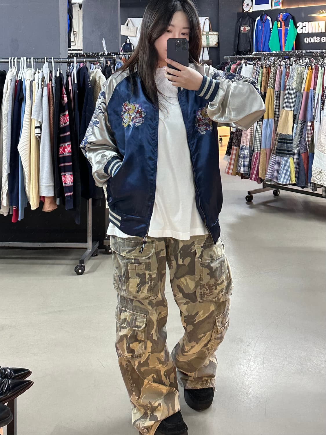 용 자수 스카쟌 상품이미지1