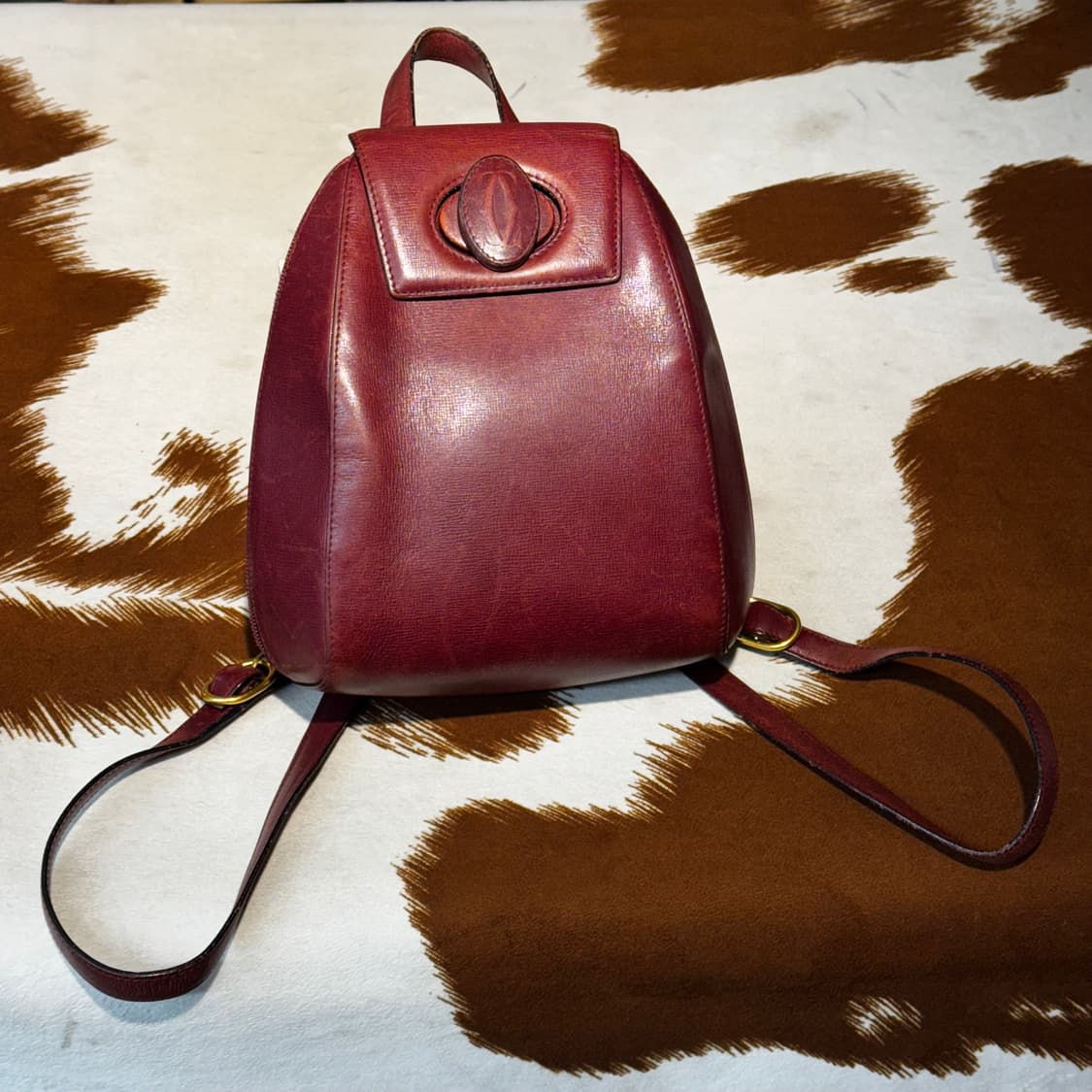 Cartier 까르띠에 레더 백팩 버건디 상품이미지1