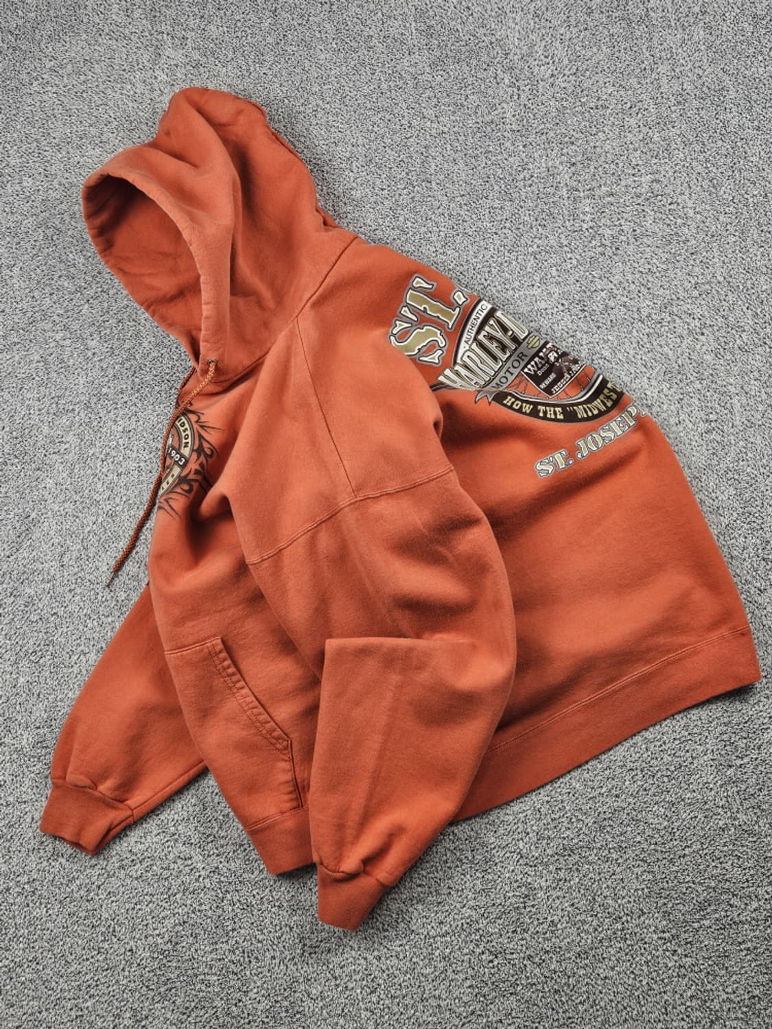 할리데이비슨 제시제임슨 페이드프린팅 후드 티셔츠 ( L ) / 10156 상품이미지4