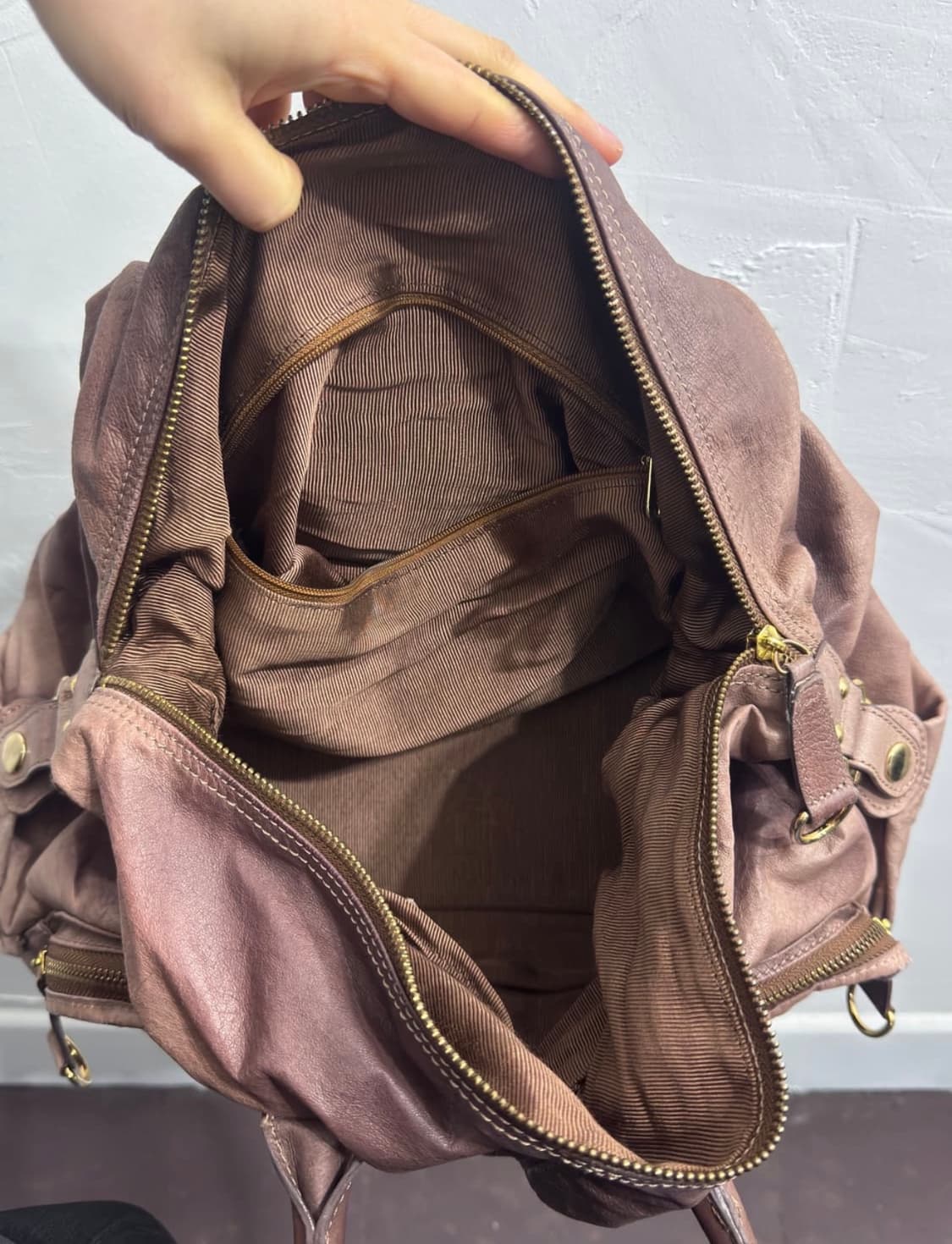 Vintage leather sholder bag 상품이미지2