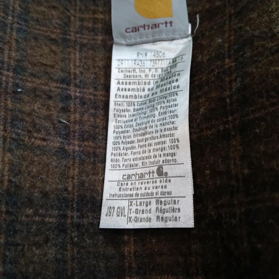 칼하트 디트로이트 자켓 J97 GVL 상품이미지5