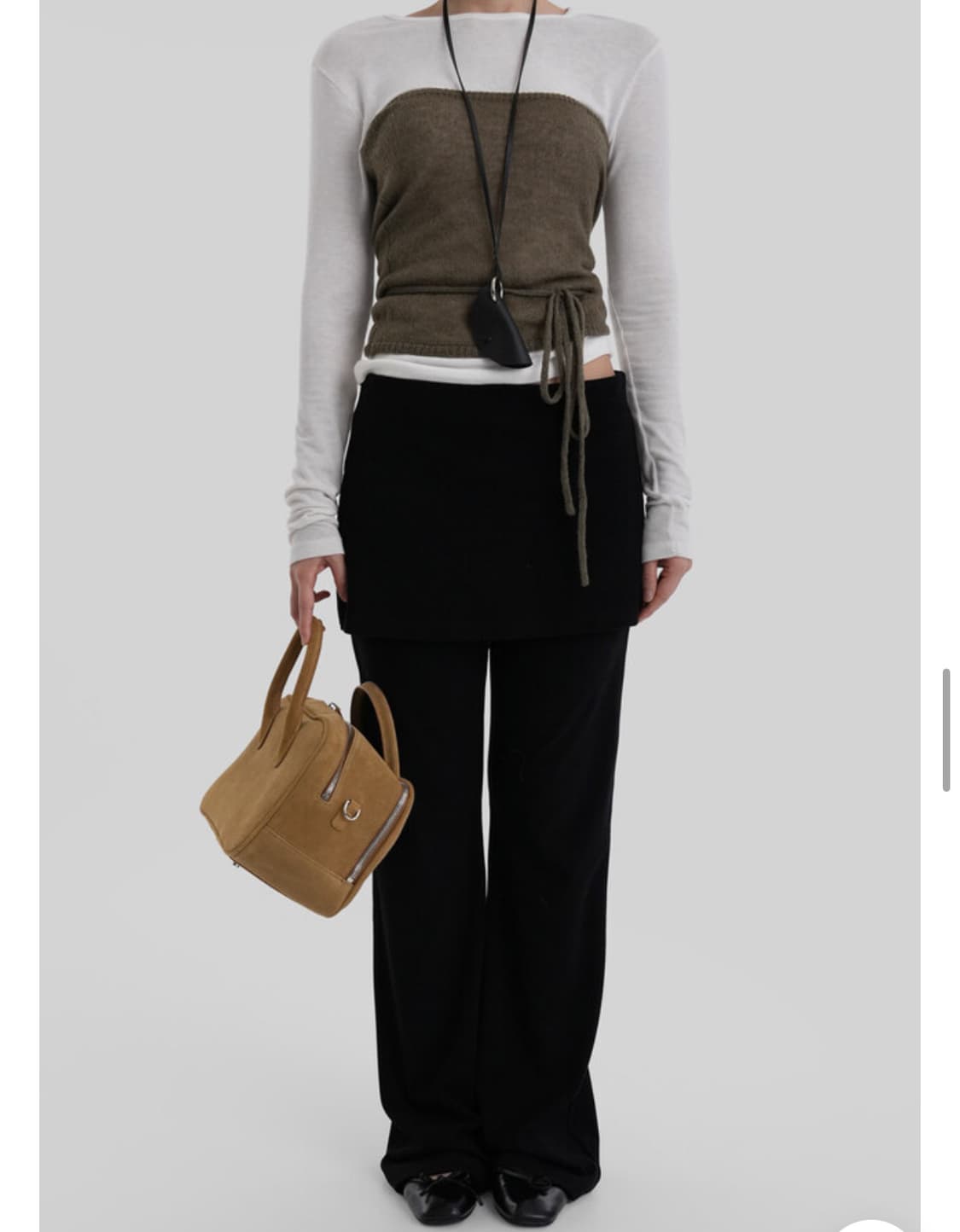 [새상품] 어텀 made 레이어드 랩팬츠 상품이미지1