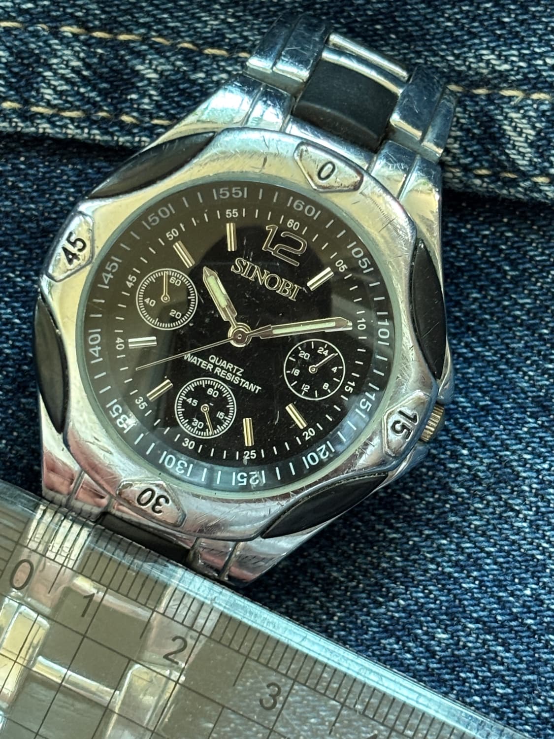 vintage sinobi metal watch steel 상품이미지7