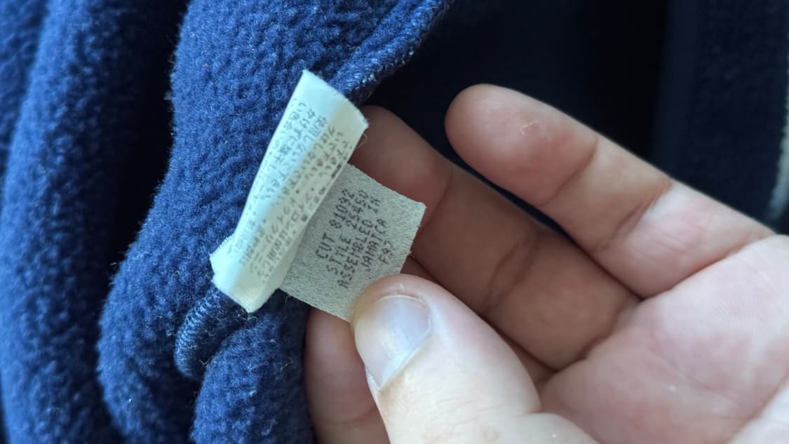 파타고니아 신칠라 네이비 블루 빈티지 1997년식 스냅티 XL 상품이미지4