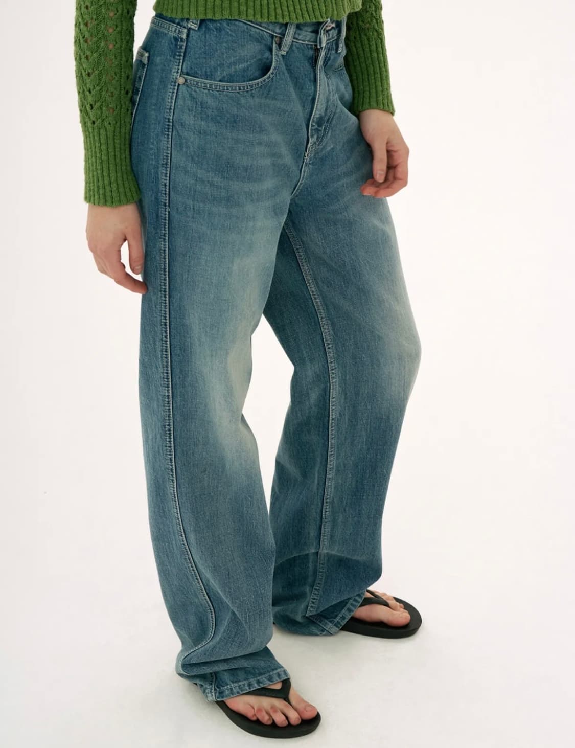 웰빙익스프레스 essential denim medium blue 상품이미지4