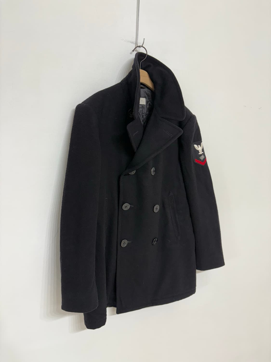 80‘s USN Wool Pea Overcoat. 상품이미지4