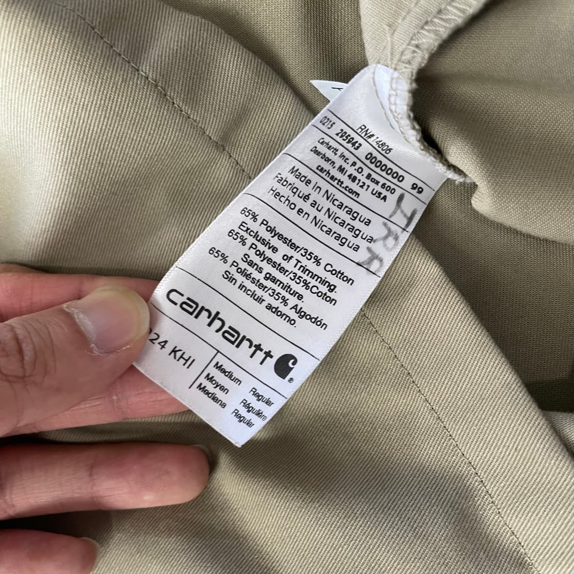 칼하트 셔츠 베이지 상품이미지5