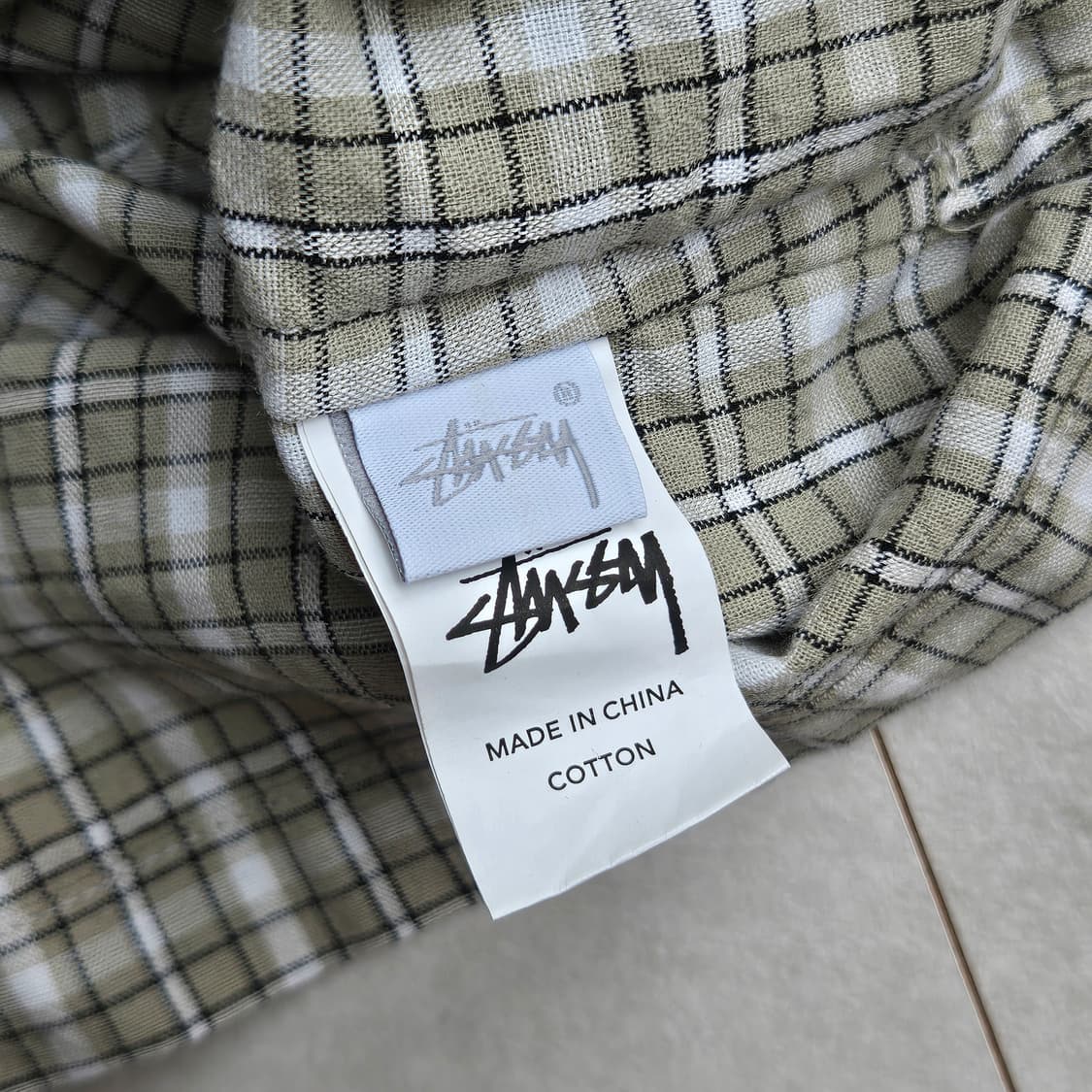 작은 녹색 스투시  버튼업 셔츠  상품이미지3