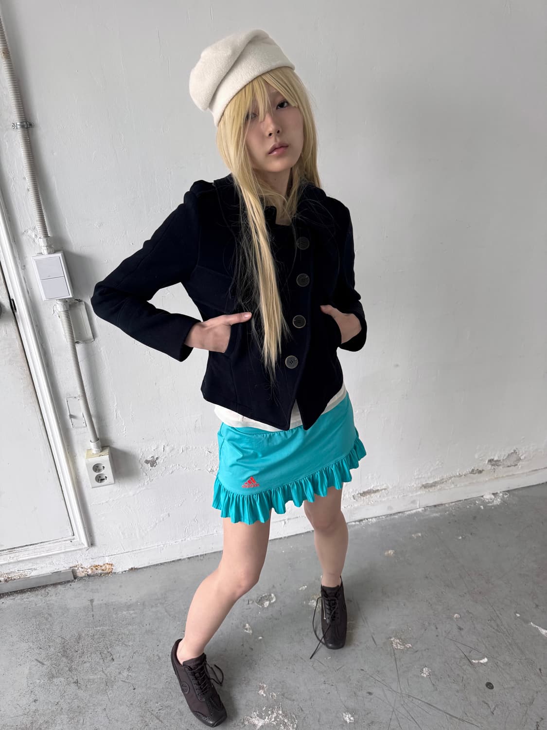 big button collar coat 상품이미지2