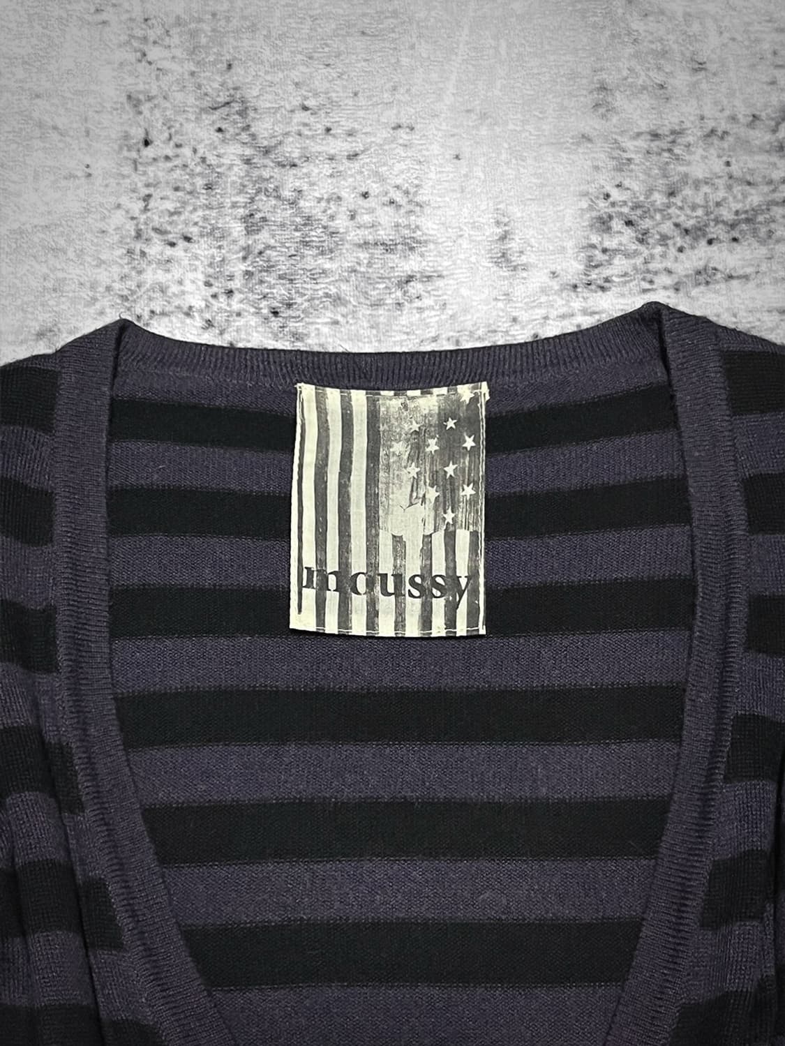 (moussy) 00s punk striped cardigan  상품이미지2