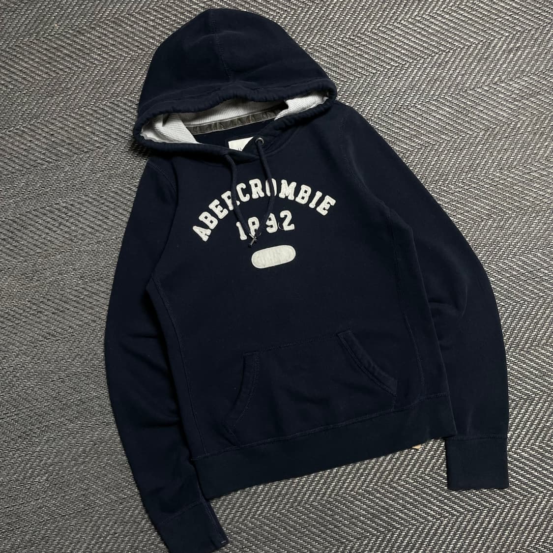 아베크롬비 y2K 우먼스 자수 후드 티셔츠 네이비y 5212 상품이미지1