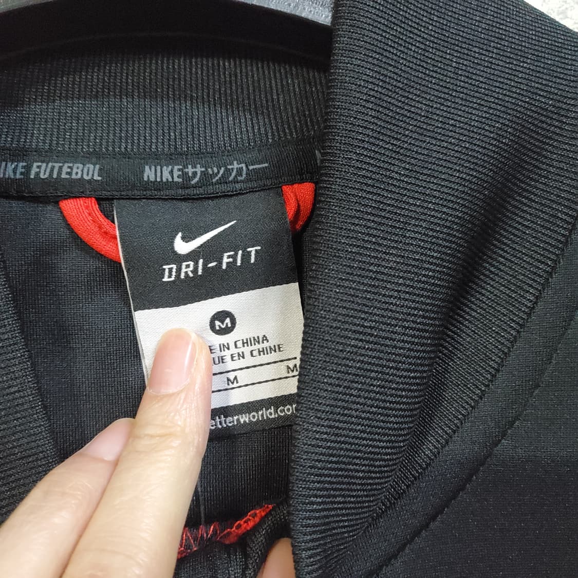 나이키 스우시 드라이핏 레드/블랙 트랙 져지  상품이미지4