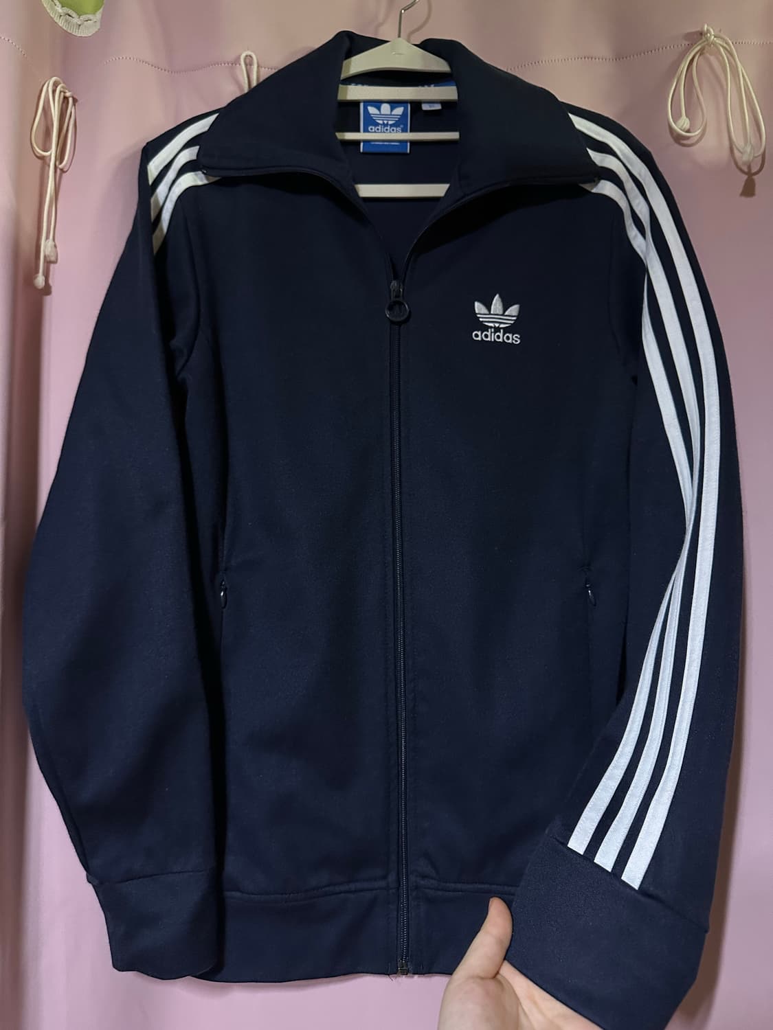 아디다스 져지 아디다스 네이비 유로파 트랙탑 불꽃져지 파이어버드 집업 상품이미지1