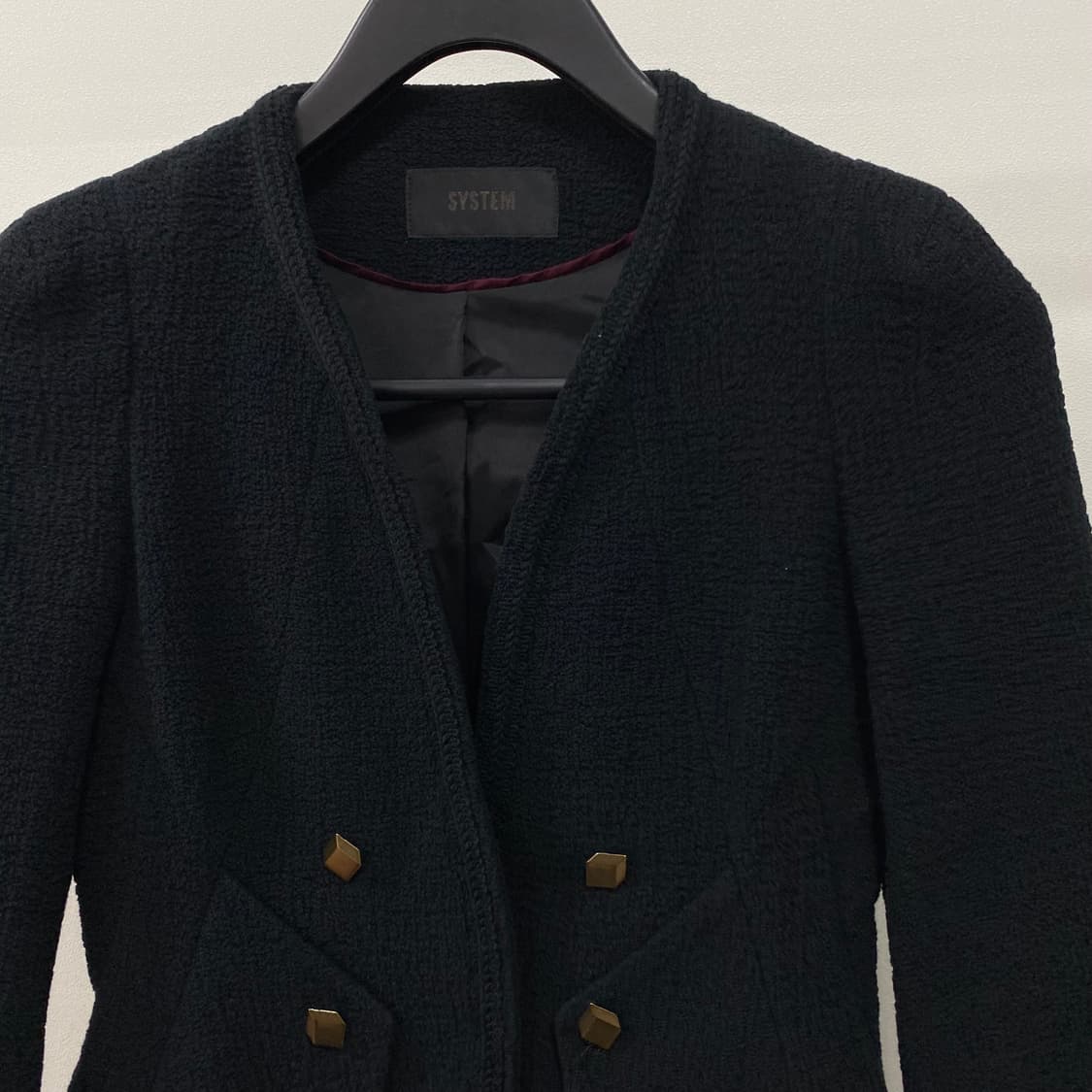 시스템 한섬 금장 숏 자켓 상품이미지3