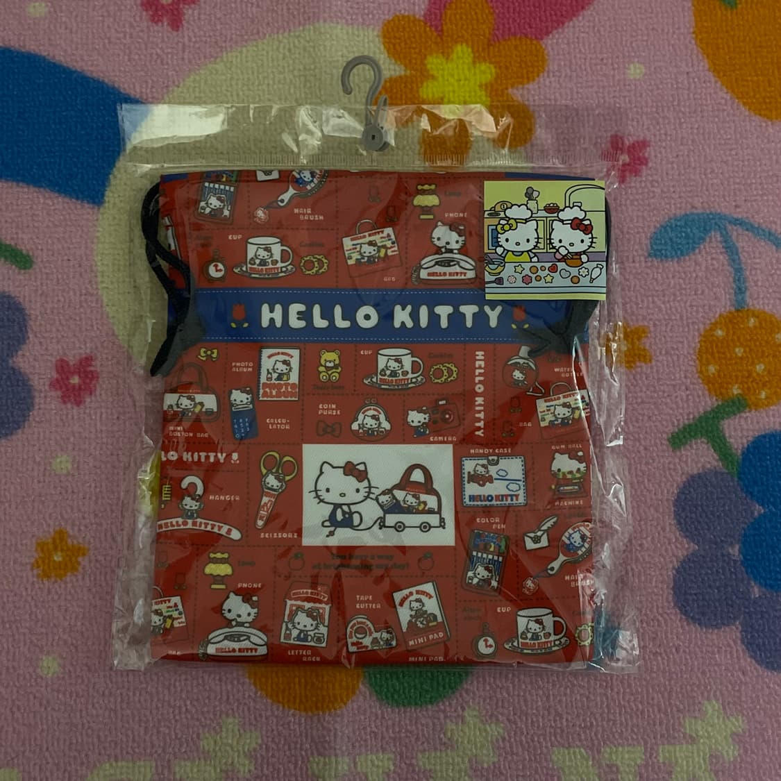 [새상품] 키티 복조리 파우치 50주년 나카지마 그리운 키티 디자인 상품이미지3