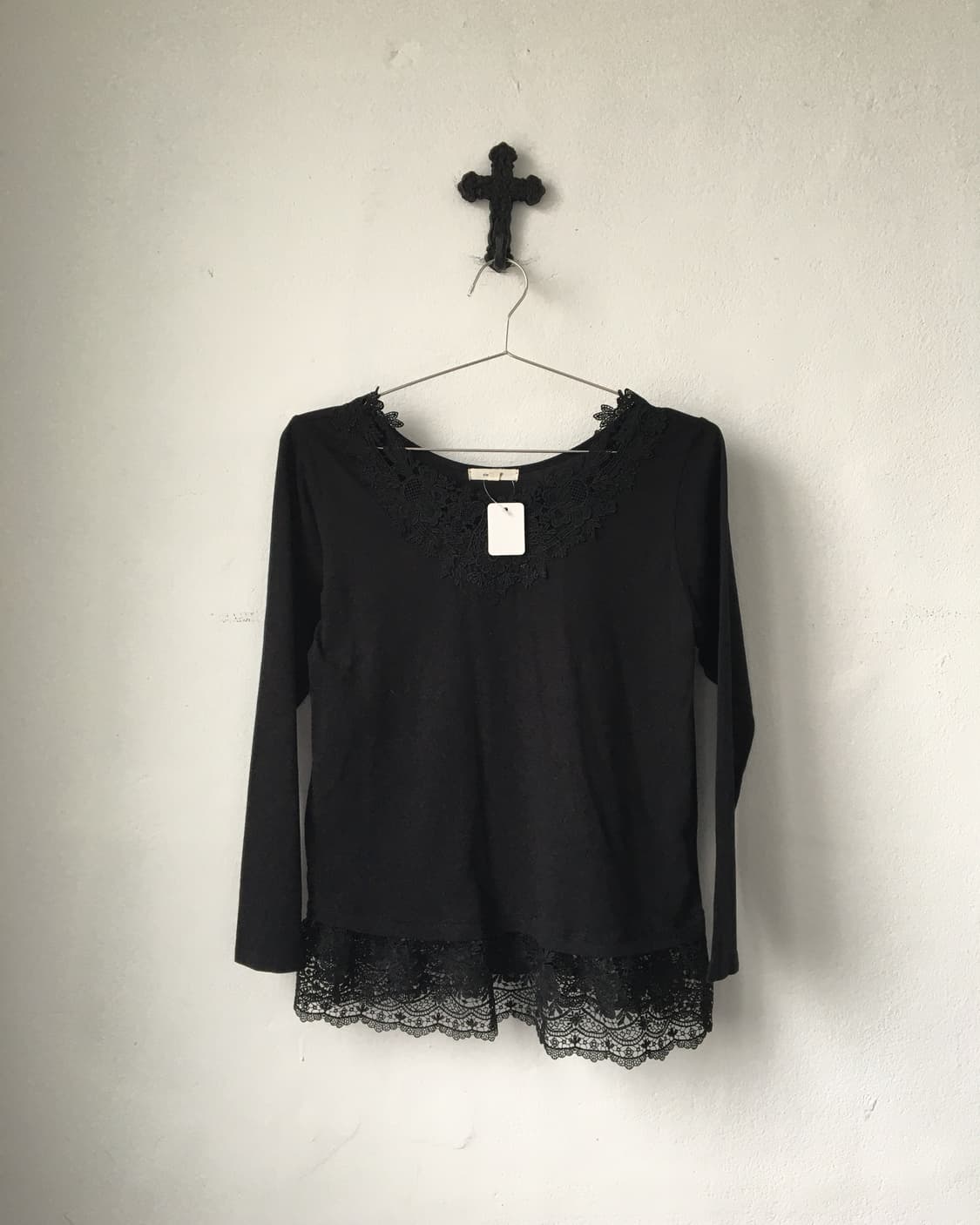 Lace trimming sleeve 상품이미지2