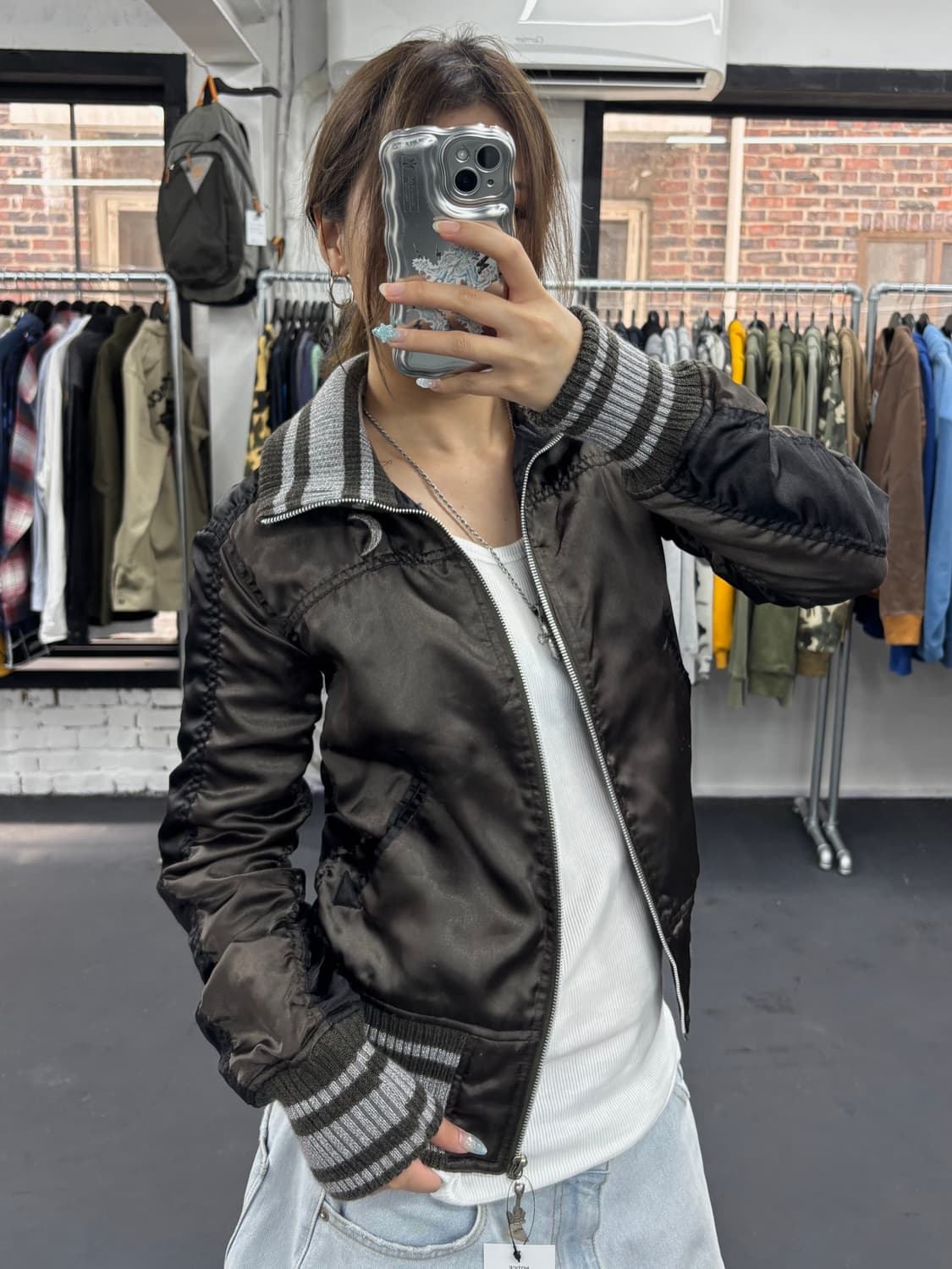 히스테릭 글래머 히스걸 블루종  상품이미지4
