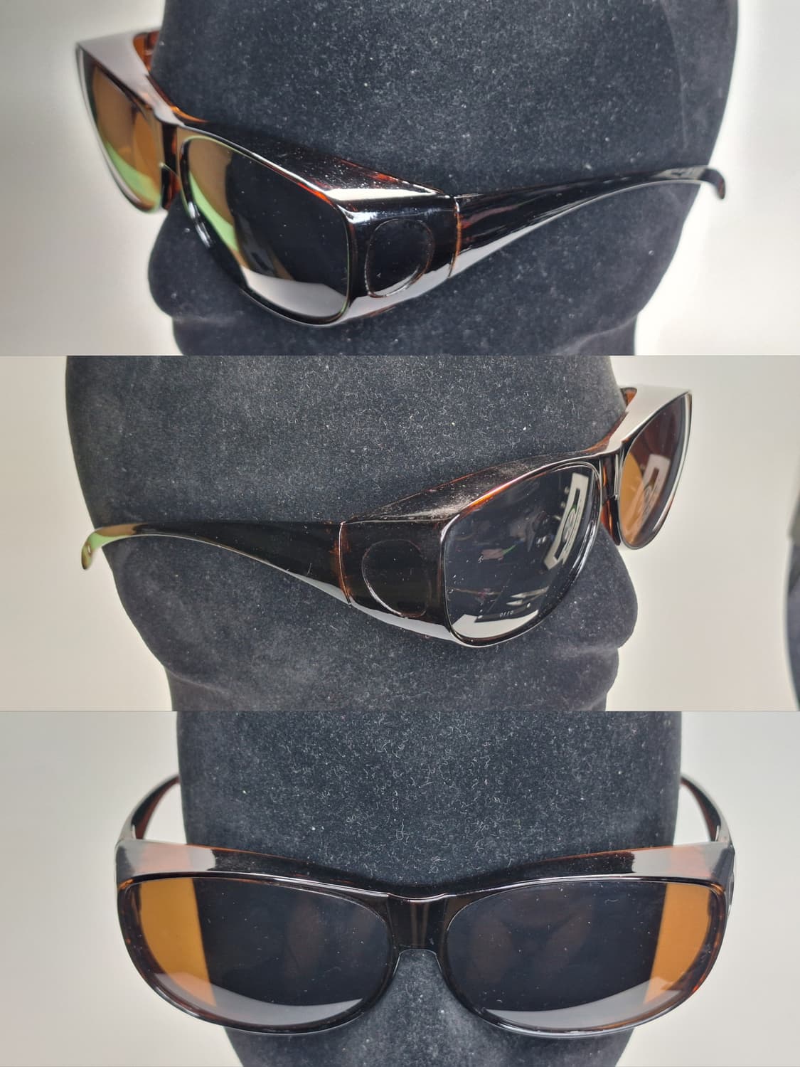 00s 일본 빈티지/브라운 고글형 선글라스 DGS-73K 스포티룩 레트로 상품이미지6
