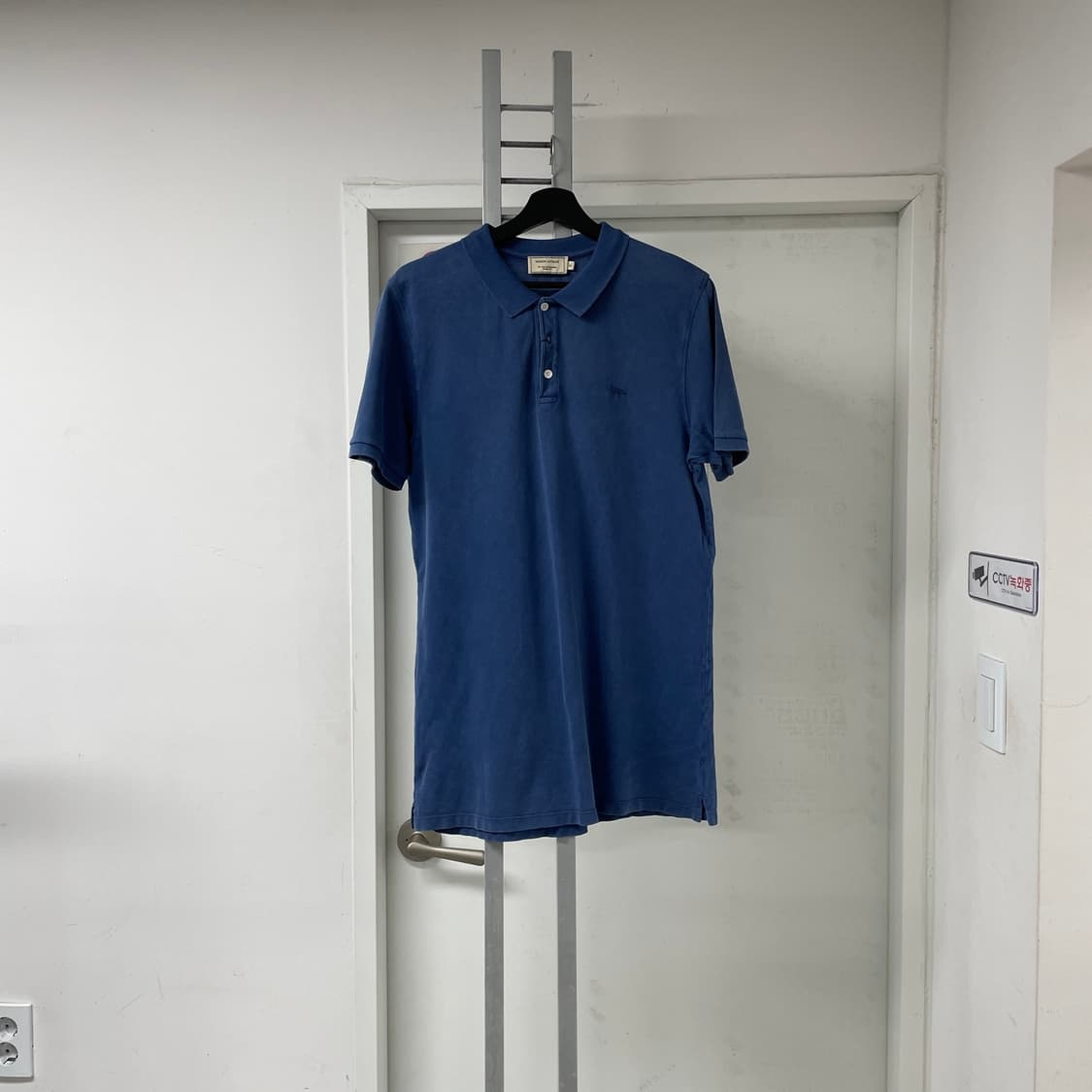 메종키츠네 PK 반팔 카라티 블루 XL 상품이미지1