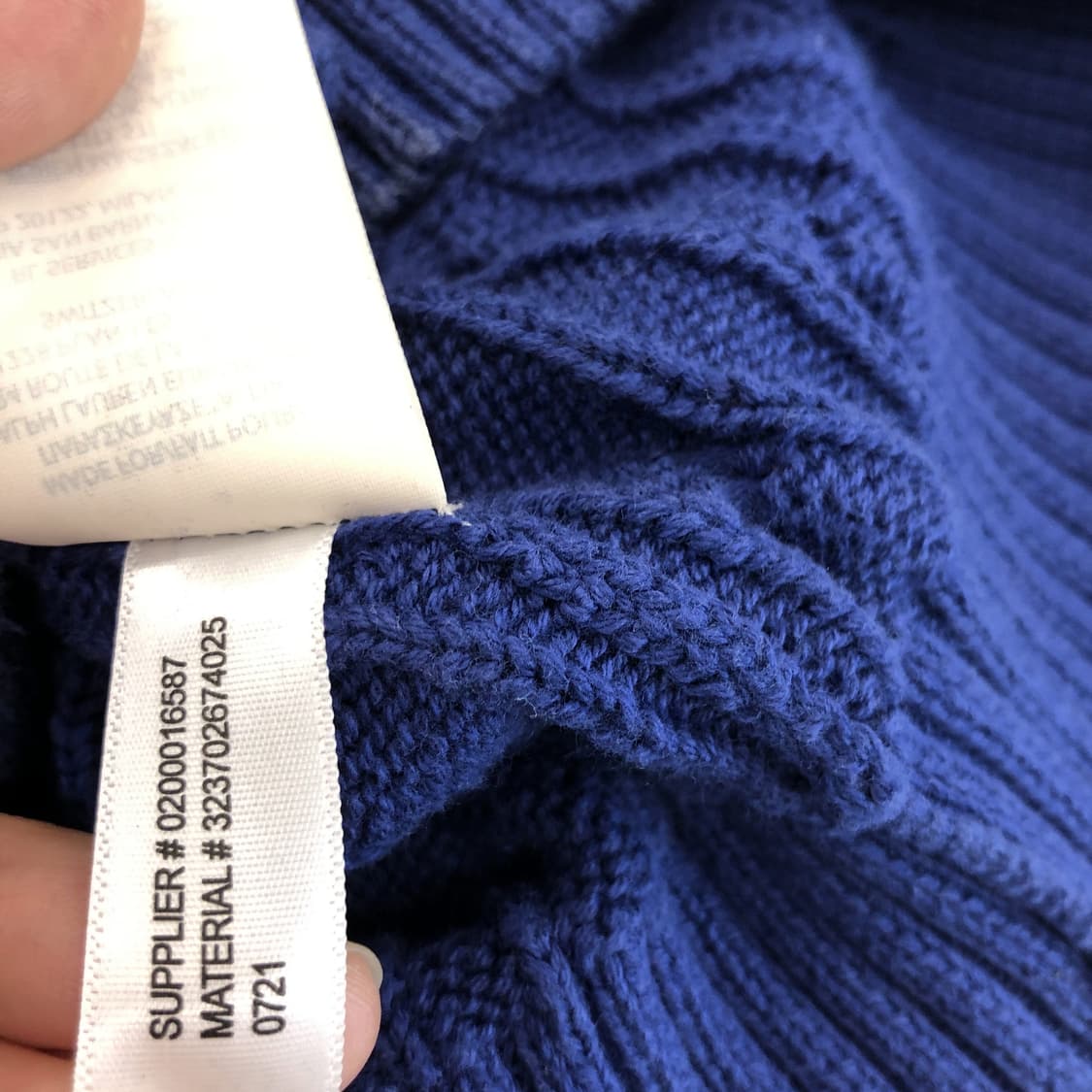 폴로 랄프로렌 케이블니트 블루포니 66 상품이미지7