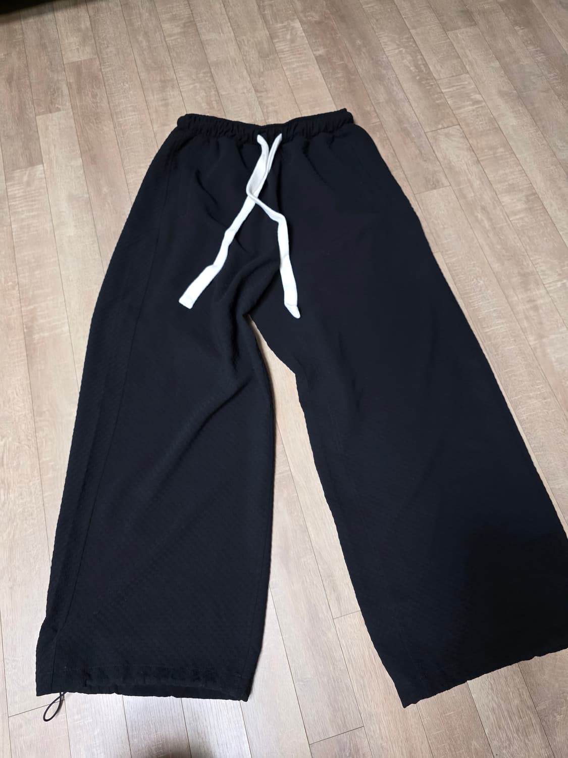 논노드 카프리 파자마 팬츠 자카드 블랙 1사이즈 상품이미지3