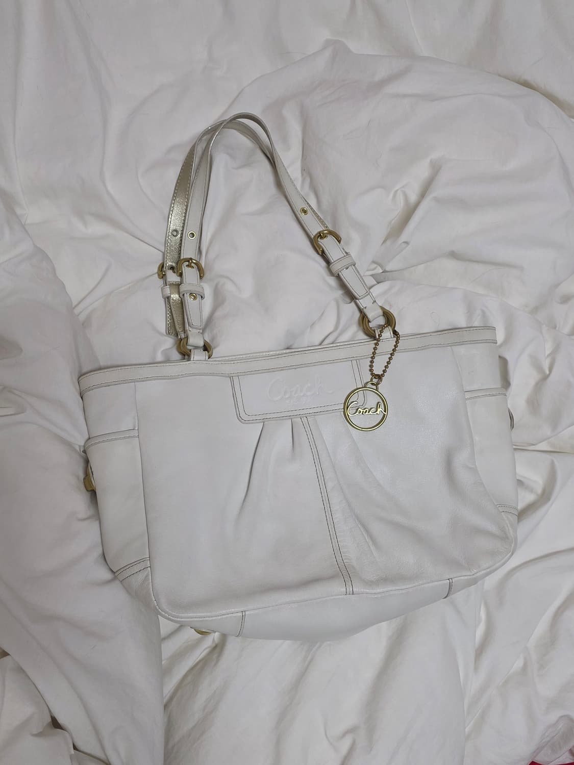 빈티지 코치 Coach 레더 숄더백 y2k 오네갸루 상품이미지1