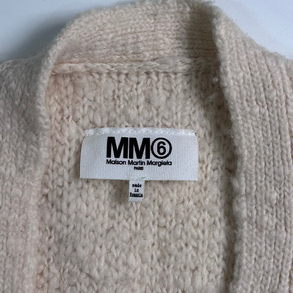 Mm6 메종 마르지엘라 부클 울 롱 가디건   상품이미지4